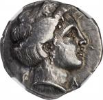 PELOPONNESOS. Elis. Olympia. AR Stater (12.07 gms), Hera Mint, 108th Olympiad, 348 B.C. NGC Ch EF, S