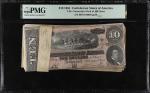 Pack of (100). T-68. Confederate Currency. 1864 $10. PMG Encapsulated.