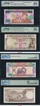Fiji & Brunei; Lot of 2 banknotes. Fiji, British Administration, 1969, $1, P.#59a, sn. A/1 457928;  