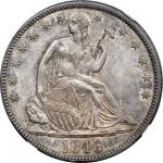 1846 Liberty Seated Half Dollar. WB-106. Tall Date. MS-65 (NGC).