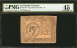 CC-81. Continental Currency. September 26, 1778. $8. PMG Choice Extremely Fine 45.