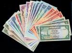 Arab Republic of Yemen, a group of later notes comprising 1, 5, 10 (2), 20 and 50 (2) and 100 rials,