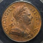 GREAT BRITAIN George III ジョージ3世(1760~1820) 1/2Penny 1772 PCGS-MS64RB UNC