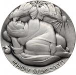 Undated (ca. 1970) Thou Sluggard - Go to the Ant Medal. Re-issue. Silver. 72.4 mm. 179.9 grams. 999 