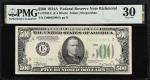 Fr. 2202-E. 1934A $500  Federal Reserve Note. Richmond. PMG Very Fine 30.