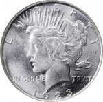 1923-D Peace Silver Dollar. MS-66 (NGC).