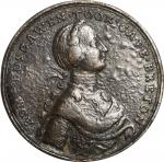 1758 Louisbourg Captured Medal. Pinchbeck. 40.5 mm. Betts-403. Very Fine, Damaged.