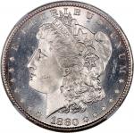 1880-S美国摩根银元，NGC MS65*