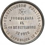 CHILE, Santiago, 1 peso proclamation medal, 1925, new Constitution, NGC MS 65 (Val y Mexia Collectio