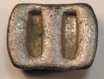 COINS. CHINA - SYCEES. Qing Dynasty : Silver 10-Tael Sycee with two troughs , stamped (1832) twice, 
