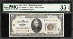 Fr. 1870-E*. 1929 $20 Federal Reserve Bank Star Note. Richmond. PMG Choice Very Fine 35 EPQ.