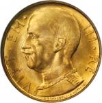 ITALY. 50 Lire, 1931 Year 9. NGC MS-65. WINGS Approved.