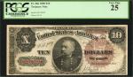 Fr. 366. 1890 $10 Treasury Note. PCGS Very Fine 25.