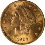 1907 Liberty Head Double Eagle. MS-62 (PCGS). OGH--First Generation.