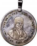1911 Edward Knox Elder / Chief Wah-She-Ha (Bacon Rind) medal. Silver. Mint State.