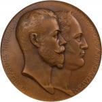 1902年俄罗斯外交部成立100週年铜章。尼古拉二世。(t) RUSSIA. Ministry of Foreign Affairs 100th Anniversary Bronze Medal, N