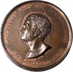 New York--New York. 1835 William J. Mullen Gold Watch Dial Maker. Copper. 33 mm. HT-M17, Miller-NY 6