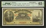 MEXICO. El Banco Mercantil de Monterrey. 20 Pesos, ND (1907). P-S354As. Specimen. PMG Gem Uncirculat