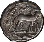 SICILY. Syracuse. Second Democracy, 466-406 B.C. AR Tetradrachm (16.98 gms), ca. 450-440 B.C. NGC VF