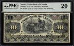 CANADA. Union Bank of Canada. 10 Dollars, 1912. CH #730-16-08a. PMG Very Fine 20.