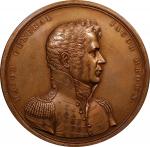 1814 (post-1824) Major General Jacob Brown Medal. Original Dies. By Moritz Furst. Julian MI-11. Bron