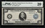 Fr. 965*. 1914 $20 Federal Reserve Star Note. Boston. PMG Very Fine 20.