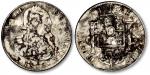 1806年西班牙卡洛斯四世双柱银币一枚