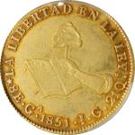 MEXICO. 8 Escudos, 1851-Ga JG. Guadalajara Mint. PCGS Genuine--Altered Surfaces, AU Details.