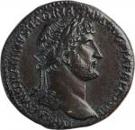 HADRIAN, A.D. 117-138. AE Sestertius (24.76 gms), Rome Mint, ca. A.D. 120-122. CHOICE VERY FINE.