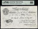 Bank of England, Basil Gage Catterns, £50, London, 15 July 1931, serial number 45/N 45711, black and