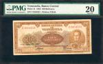 VENEZUELA. Banco Central de Venezuela. 100 Bolivares, 1953. P-41. PMG Very Fine 20.