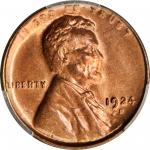 1924-D Lincoln Cent. MS-65 RD (PCGS).