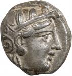 ATTICA. Athens. AR Tetradrachm (16.97 gms), ca. 353-294 B.C. VERY FINE.