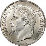 FRANCE. 5 Francs, 1869-BB. Strasbourg Mint. Napoleon III. PCGS MS-63+.