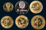1980年第13届冬季奥运会纪念币一组六枚