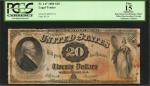 Fr. 147. 1880 $20  Legal Tender Note. PCGS Currency Fine 15 Apparent. Rust Stains and Damage; Paper 