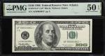 Fr. 2175-F*. 1996 $100 Federal Reserve Star Note. Atlanta. PMG About Uncirculated 50 EPQ.