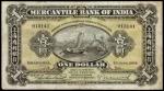 CHINA--FOREIGN BANKS. Mercantile Bank of India. $1, 1.7.1924. P-S446.