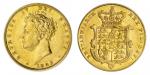 Great Britain. George IV (1820-1830). Sovereign, 1826. Bare head left, rev. Crowned and garnished sh