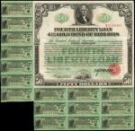 United States of America. Acts of September 24, 1917, amended April 4, 1918. $50. 4-1/4% Coupon Gold