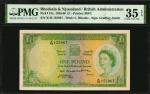 RHODESIA & NYASALAND. Bank of Rhodesia and Nyasaland. 1 Pound, 1956-60. P-21a. PMG Choice Very Fine 