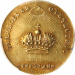 RUSSIA. Coronation Gold Medallic Ducat/Jeton Novodel, 1762. St. Petersburg Mint. Catherine II (the G