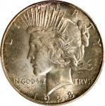 1928-S Peace Silver Dollar. MS-64 (PCGS).