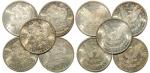 United States of America, lot of 5 Silver Morgan Dollars, 1879-S, 1880-S, 1881-S, 1884-O and 1888, '