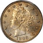 1896 Liberty Head Nickel. MS-64 (PCGS).