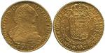 SOUTH AMERICAN COINS, Colombia, Charles III (1759-1788): Gold 8-Escudos, 1787NR (KM 50.1; F 35). Goo