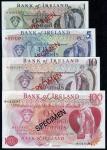 Northern Ireland, £1 - £100, Bank of Ireland & Provincial Bank of Ireland Limited, 1977, Specimen (P