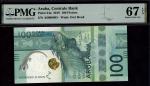 Central Bank van Aruba, 100 florins, 2019, serial number A6009805, (Pick 24a, TBB B124), in PMG hold