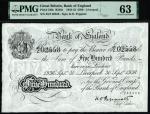 1936年英格兰银行500英镑 PMG Choice Unc 63 Bank of England, Kenneth Oswald Peppiatt, £500