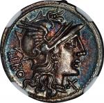 ROMAN REPUBLIC. Q. Marcius Libo. AR Denarius (3.69 gms), Rome Mint, 148 B.C. NGC Ch AU★, Strike: 5/5
